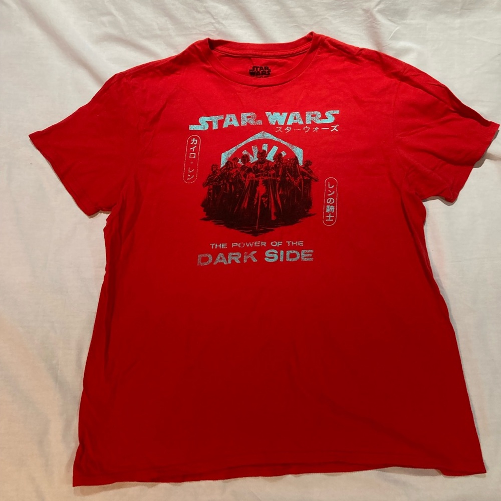 Men’s Star Wars Japane Dark Side T-shirt, size large